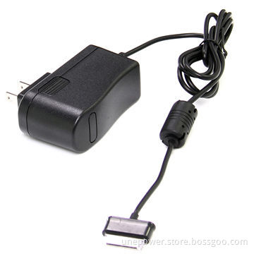 Tablet Charger for Samsung Galaxy N8000/N8010 Tablet, 5V/2A 7-pin Wall Plug, Black